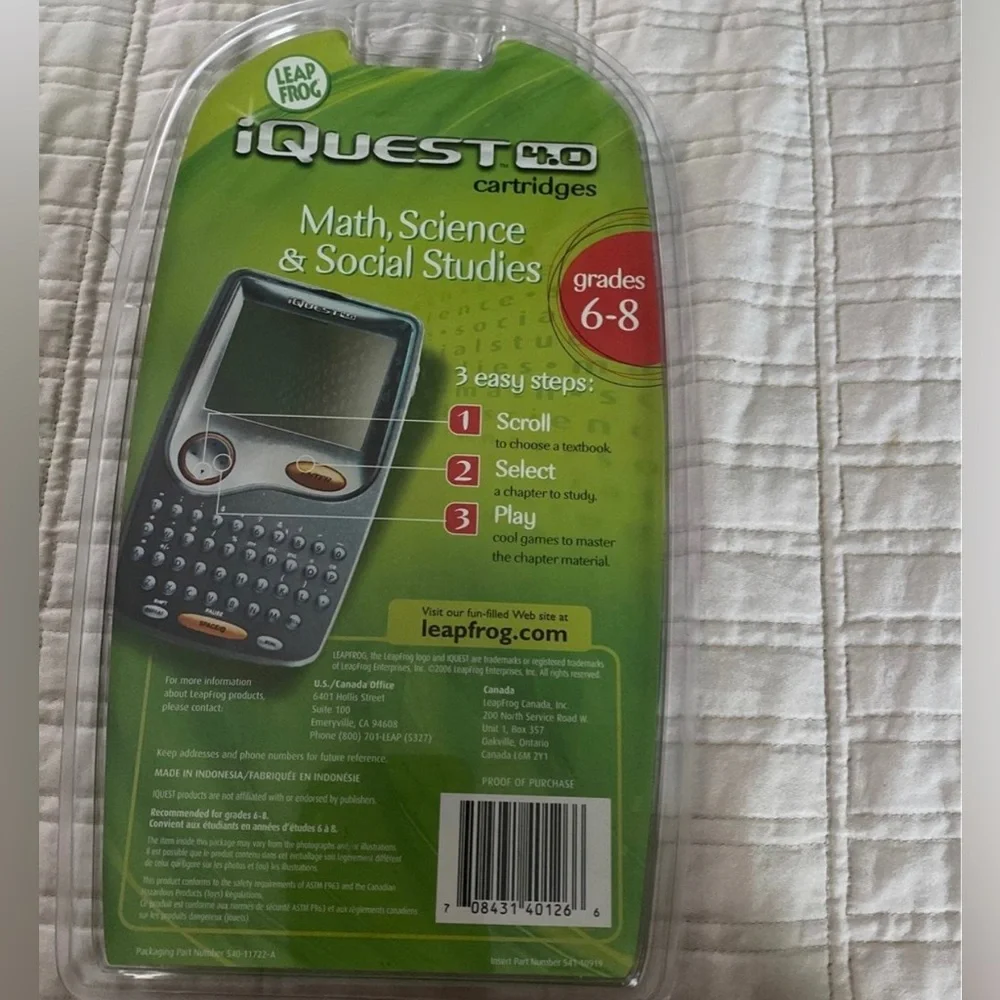 LEAP FROG IQUEST 4.0 Grade 6-8